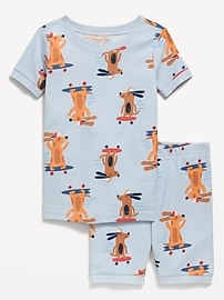 Image number 1 showing, Printed Snug-Fit Pajama Set for Toddler & Baby