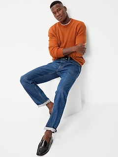 Washed Crew-Neck Sweater