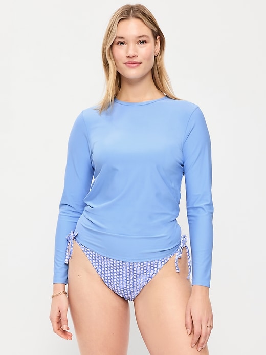 Image number 5 showing, Long-Sleeve Matte Rashguard Swim Top