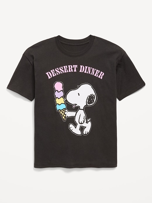 Image number 2 showing, Peanuts™ Snoopy Oversized Graphic T-Shirt for Girls