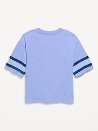 Image number 3 showing, Oversized Football-Style T-Shirt for Girls