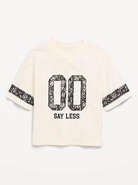 Image number 2 showing, Oversized Football-Style T-Shirt for Girls