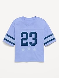Image number 2 showing, Oversized Football-Style T-Shirt for Girls