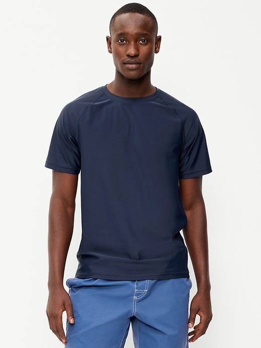 Image number 1 showing, Raglan-Sleeve Rashguard Swim Top