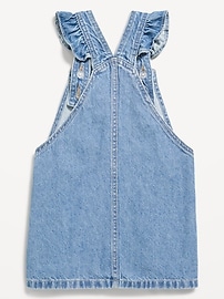 Image number 2 showing, Ruffle-Trim Jean Skirtall Dress for Toddler Girls