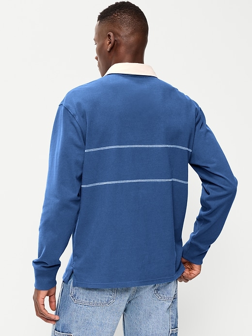 Image number 2 showing, Color-Block Rugby Polo