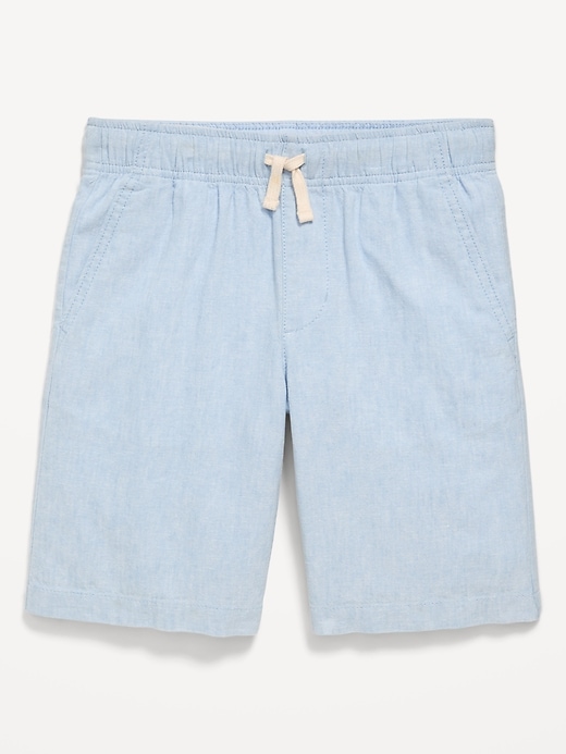 Image number 2 showing, Knee Length Linen-Blend Dock Shorts for Boys