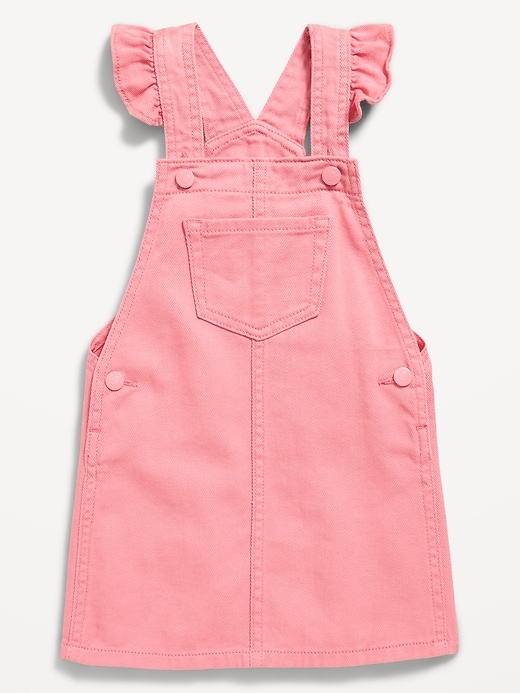 Image number 1 showing, Ruffle-Trim Twill Skirtall Dress for Toddler Girls