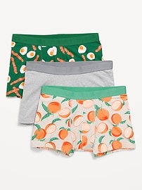 Image number 1 showing, Printed Trunks 3-Pack -- 3-inch inseam