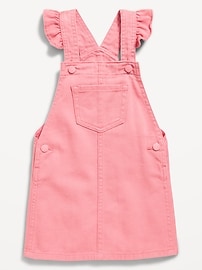 Image number 1 showing, Ruffle-Trim Twill Skirtall Dress for Toddler Girls
