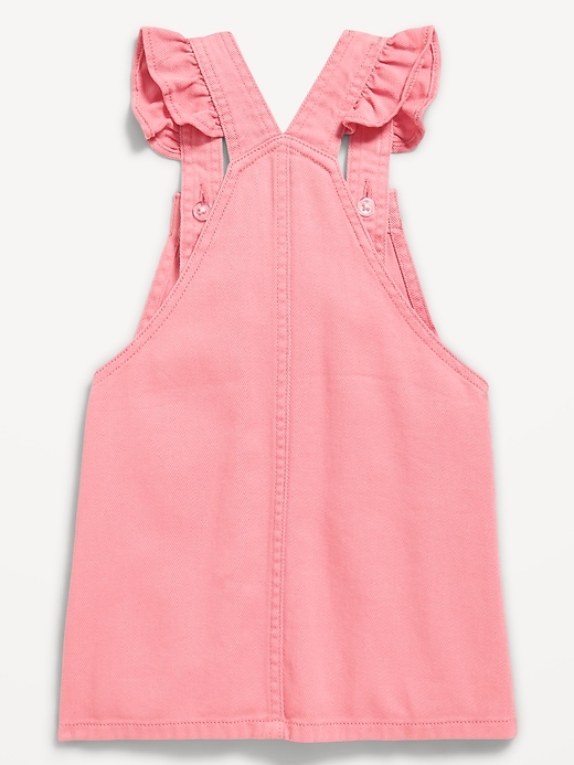 Image number 2 showing, Ruffle-Trim Twill Skirtall Dress for Toddler Girls