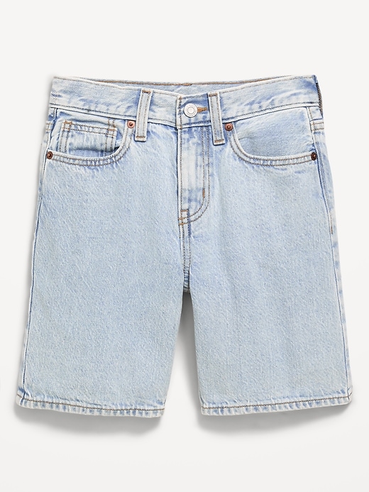 Image number 2 showing, Knee Length Baggy Jean Shorts for Boys