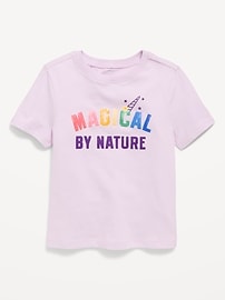 Image number 1 showing, Short-Sleeve Graphic T-Shirt for Toddler Girls