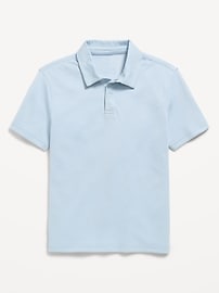 Image number 4 showing, Short-Sleeve Textured Mesh Polo Shirt for Boys