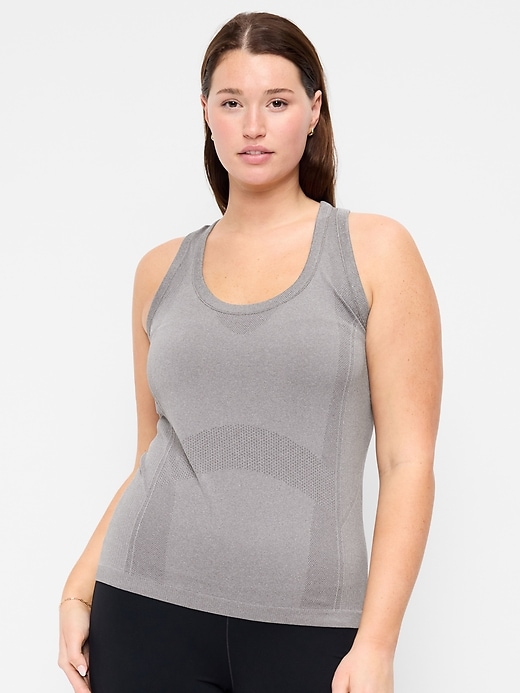 Image number 3 showing, Seamless Fitted Ribbed Tank