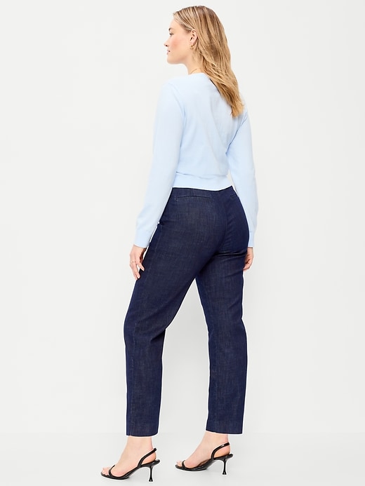 Image number 6 showing, High-Waisted Pixie Straight Pants