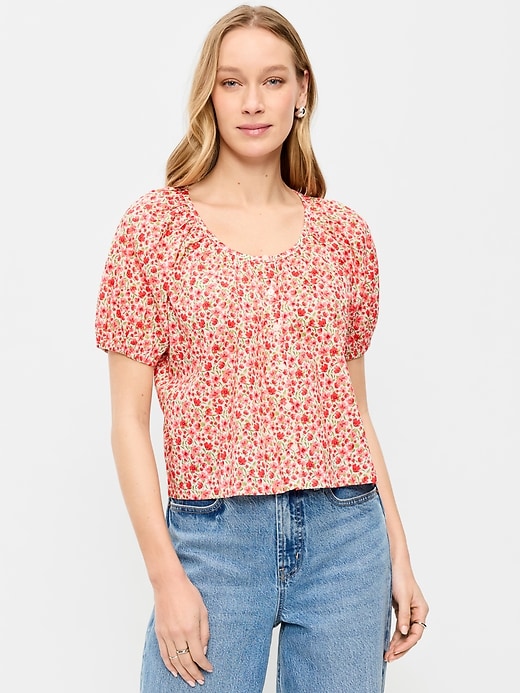 Image number 1 showing, Airy Button-Down Top