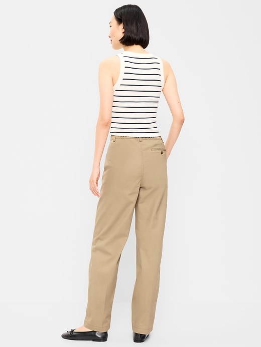 Image number 3 showing, High-Waisted OGC Chino Full Length Straight Pants