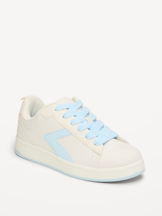 Image number 1 showing, Faux-Suede Lace-Up Sneakers for Girls