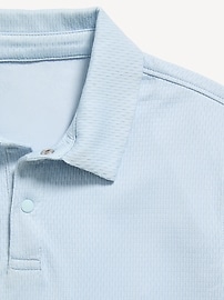 Image number 5 showing, Short-Sleeve Textured Mesh Polo Shirt for Boys