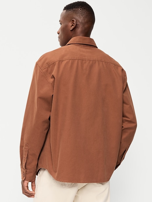 Image number 2 showing, Oversized Canvas Workwear Shirt