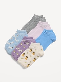 Image number 1 showing, Ankle Socks 6-Pack for Girls