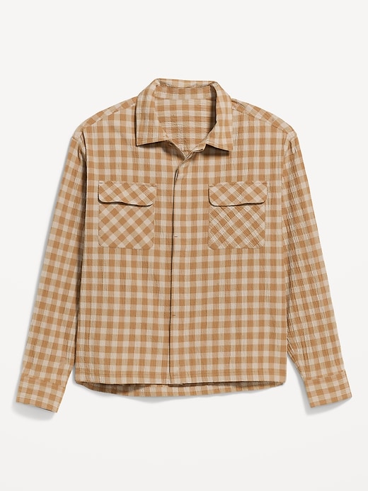 Image number 1 showing, Loose Fit Cropped Shirt