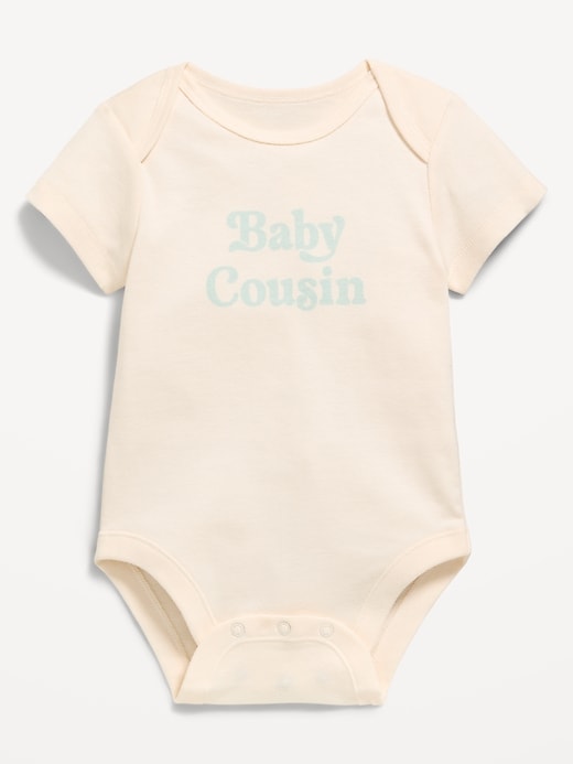 Image number 1 showing, Short-Sleeve Graphic Bodysuit for Baby