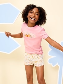 Image number 1 showing, Old Navy x Disney Winnie the Pooh Fitted Graphic Ringer T-Shirt for Girls