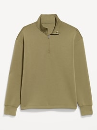 Image number 4 showing, Bounce Fleece Oversized Quarter-Zip Pullover