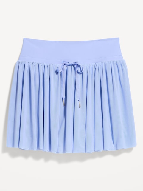 High-Waisted Mesh Skort