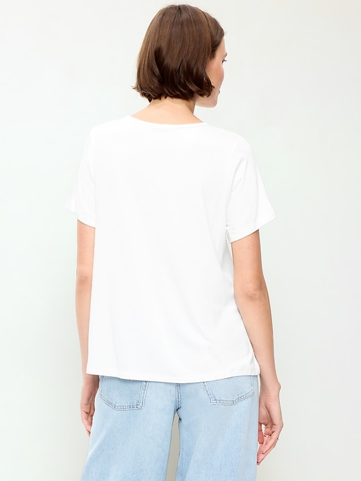 Image number 2 showing, Luxe Crew-Neck T-Shirt