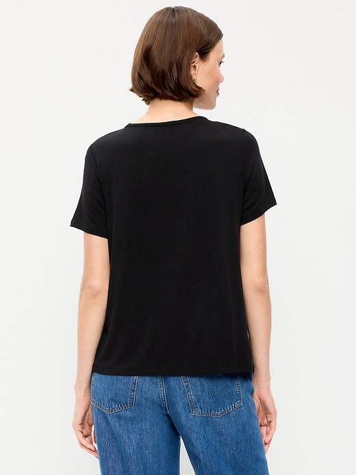 Image number 2 showing, Luxe Crew-Neck T-Shirt