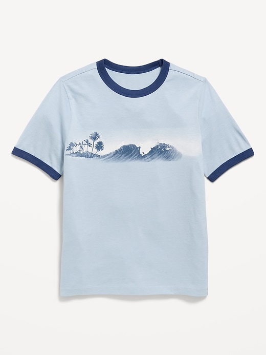 Image number 1 showing, Softest Printed Crew-Neck T-Shirt for Boys