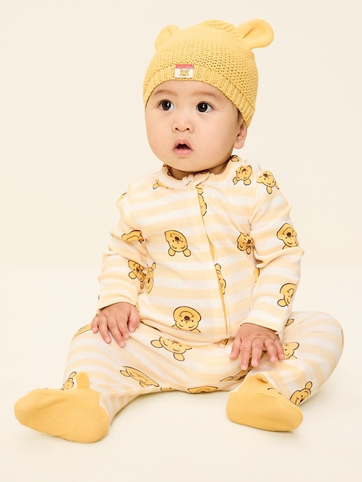 Image number 1 showing, Old Navy x Disney Winnie the Pooh 2-Way-Zip Sleep & Play Footed One-Piece for Baby