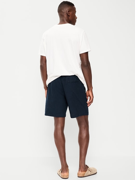 Image number 3 showing, Linen-Blend Jogger Shorts -- 7-inch inseam