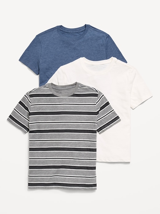 Image number 1 showing, Softest Short-Sleeve T-Shirt 3-Pack for Boys