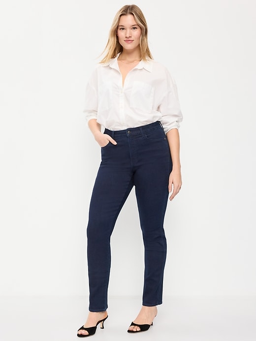 Image number 6 showing, High-Waisted Rockstar Super-Skinny Jeans