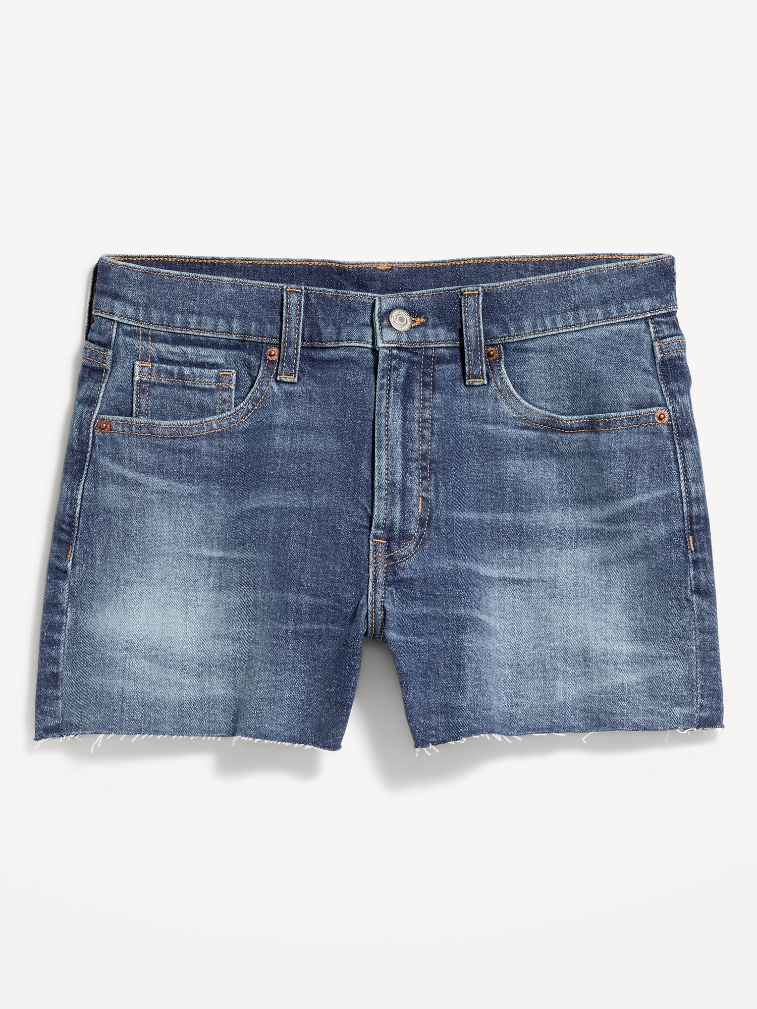 Curvy High-Waisted OG Jean Cut-Off Shorts -- 4-inch inseam