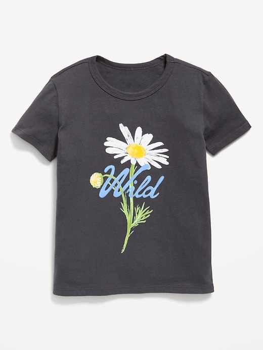 Image number 1 showing, Short-Sleeve Graphic T-Shirt for Girls