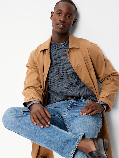 Washed Crew-Neck Sweater