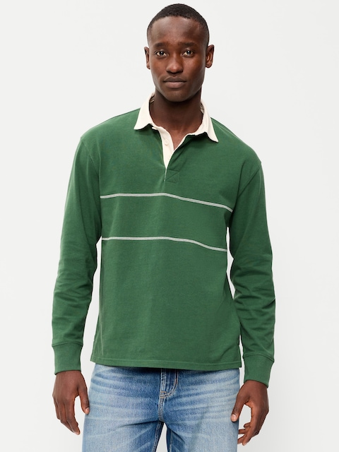Color-Block Rugby Polo