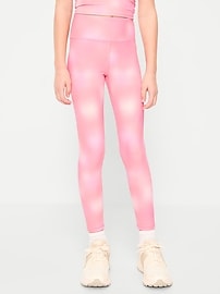 Image number 1 showing, High-Waisted PowerSoft 7/8-Length Leggings for Girls