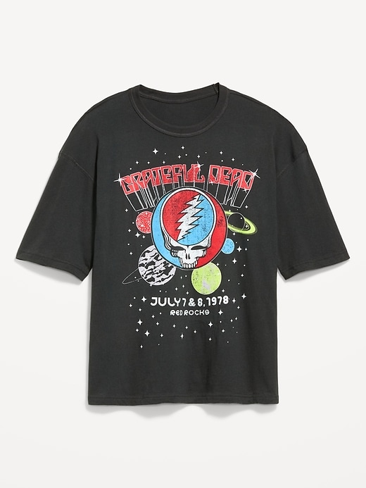 Image number 1 showing, Licensed Pop-Culture Graphic Cropped T-Shirt