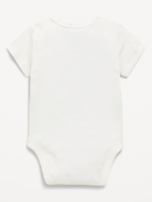 Image number 2 showing, Short-Sleeve Unisex Graphic Bodysuit for Baby