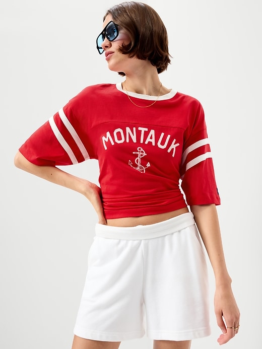 Image number 3 showing, Short-Sleeve Loose Crew-Neck T-Shirt