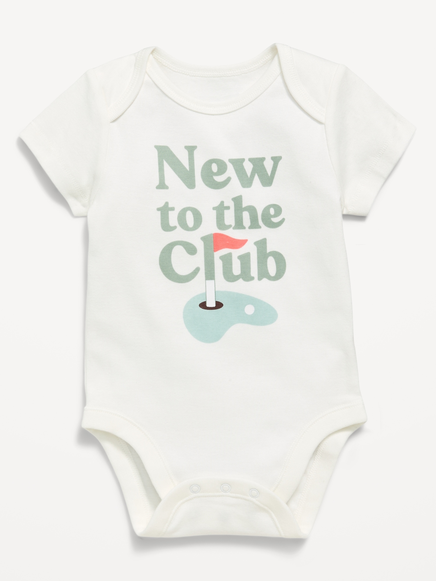 Short-Sleeve Unisex Graphic Bodysuit for Baby