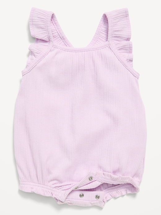 Image number 4 showing, Sleeveless Ruffle-Trim Romper for Baby