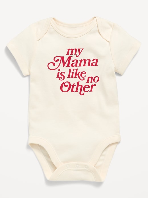 Image number 1 showing, Short-Sleeve Unisex Graphic Bodysuit for Baby