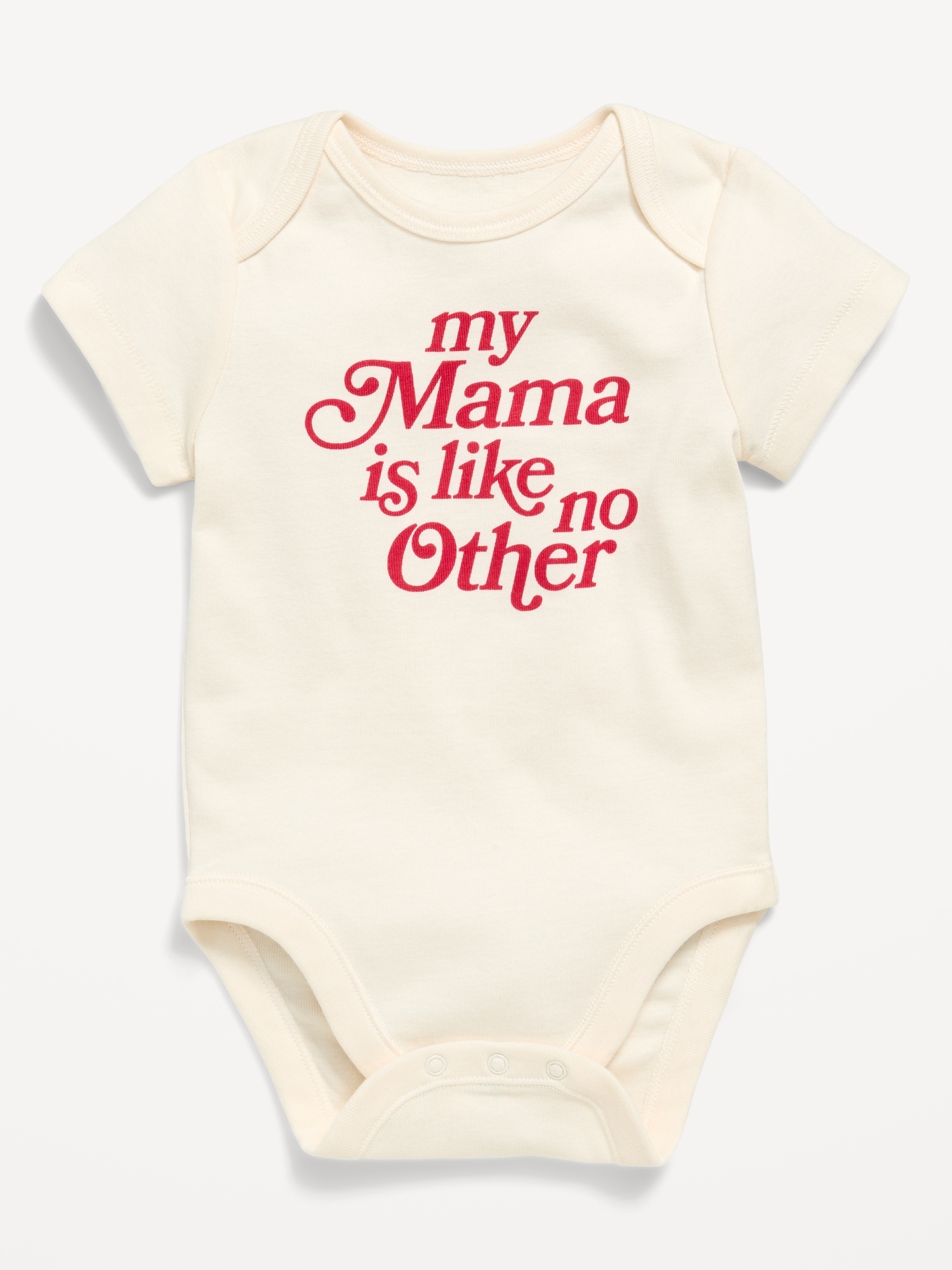 Short-Sleeve Unisex Graphic Bodysuit for Baby
